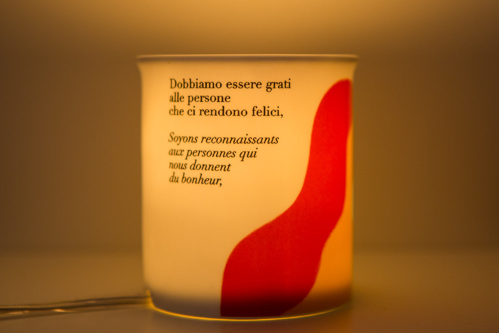 Lampada letteraria - Dobbiamo essere grati alle persone che ci rendono felici. Sono i premurosi giardinieri che fanno fiorire la nostra anima. Marcel Proust